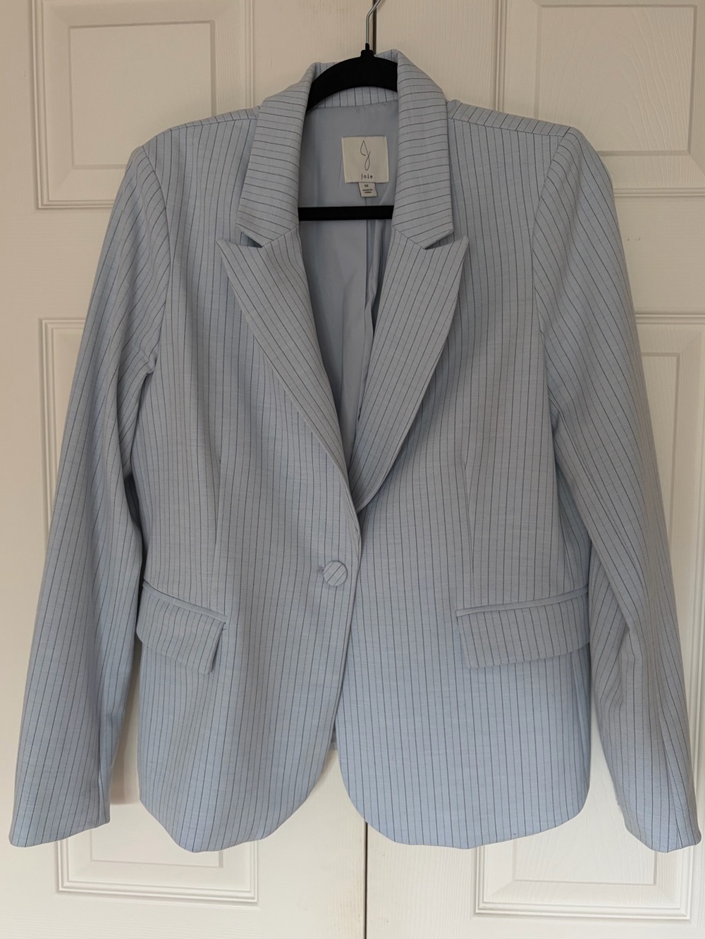 Joie Light Blue Pinstripe Blazer